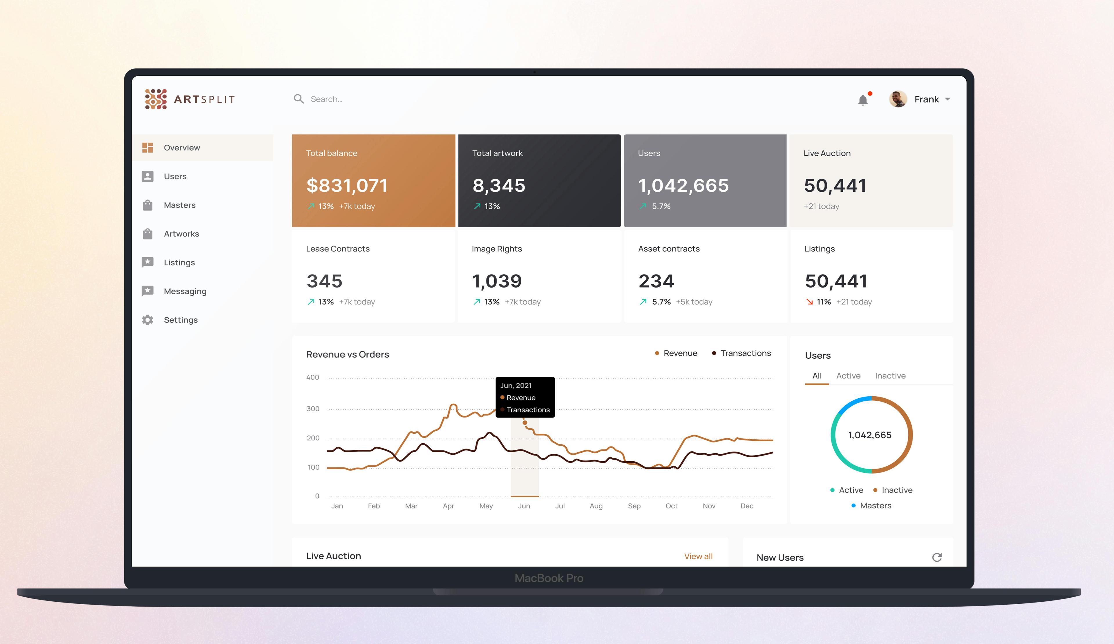 Web App - Admin Dashboard 